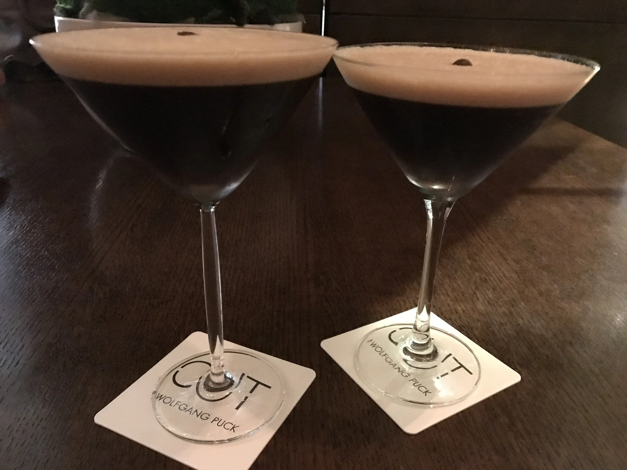 Espresso Martinis at CUT, Singapore