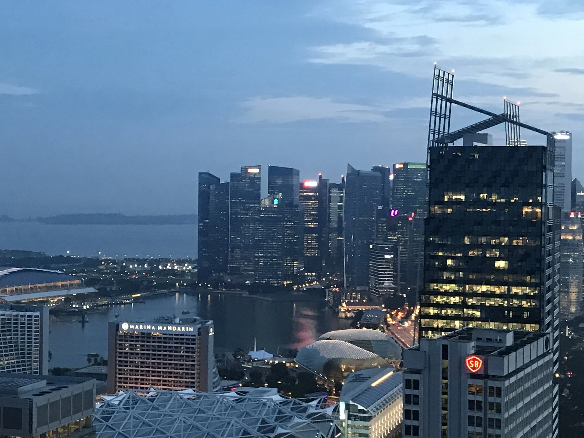 The Sail in the Growing Marina Bay Skyline, Singapore