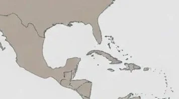 Map of Central America and Caribbean