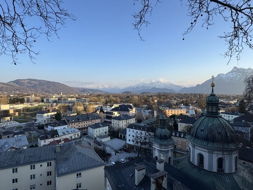 View from Nonnberg Abbey, Salzburg, Austria