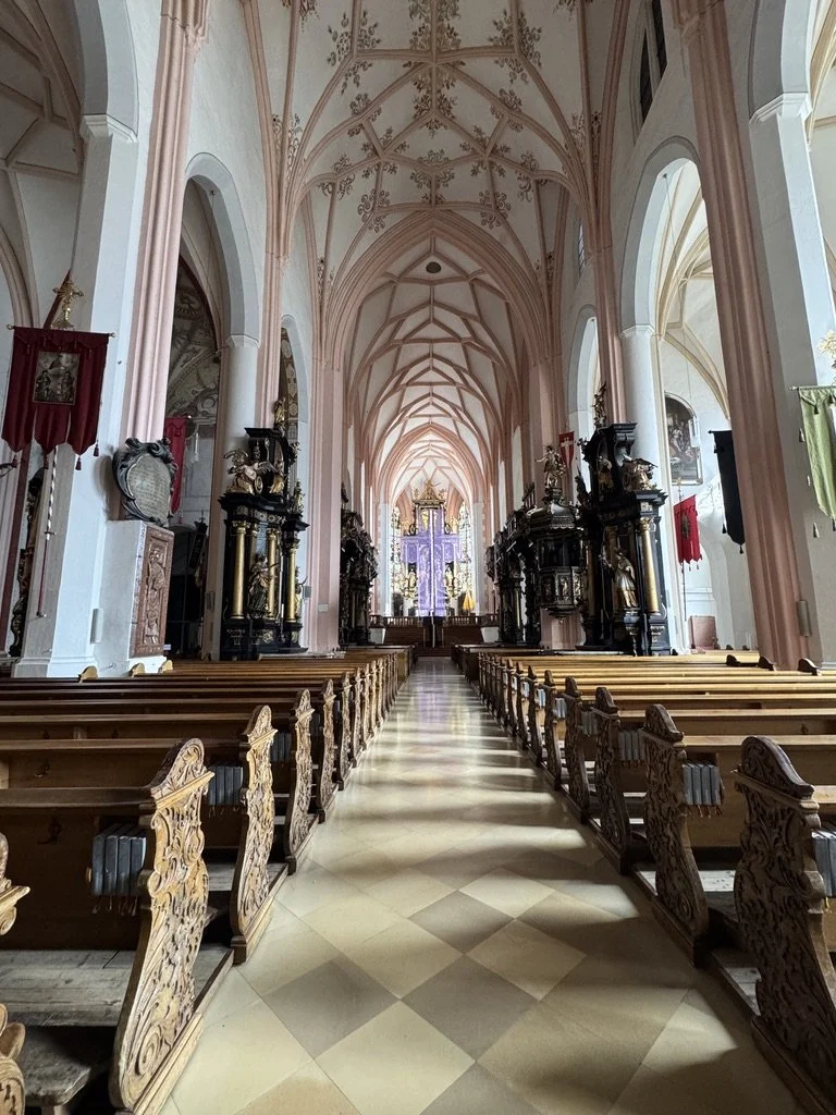 Interior Basilika St. Michael in Mondsee, Austria