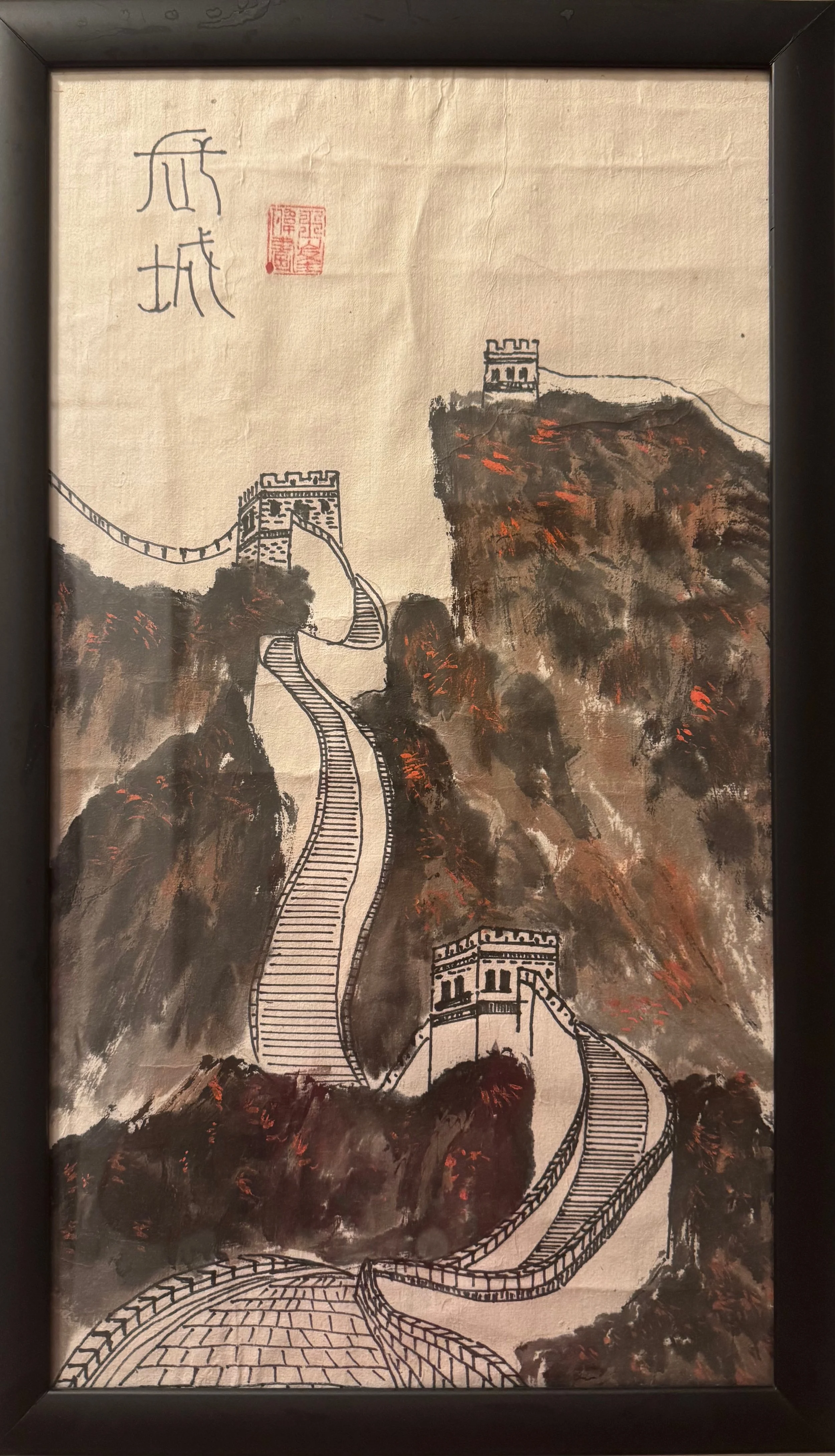 Artwork of the Great Wall of China