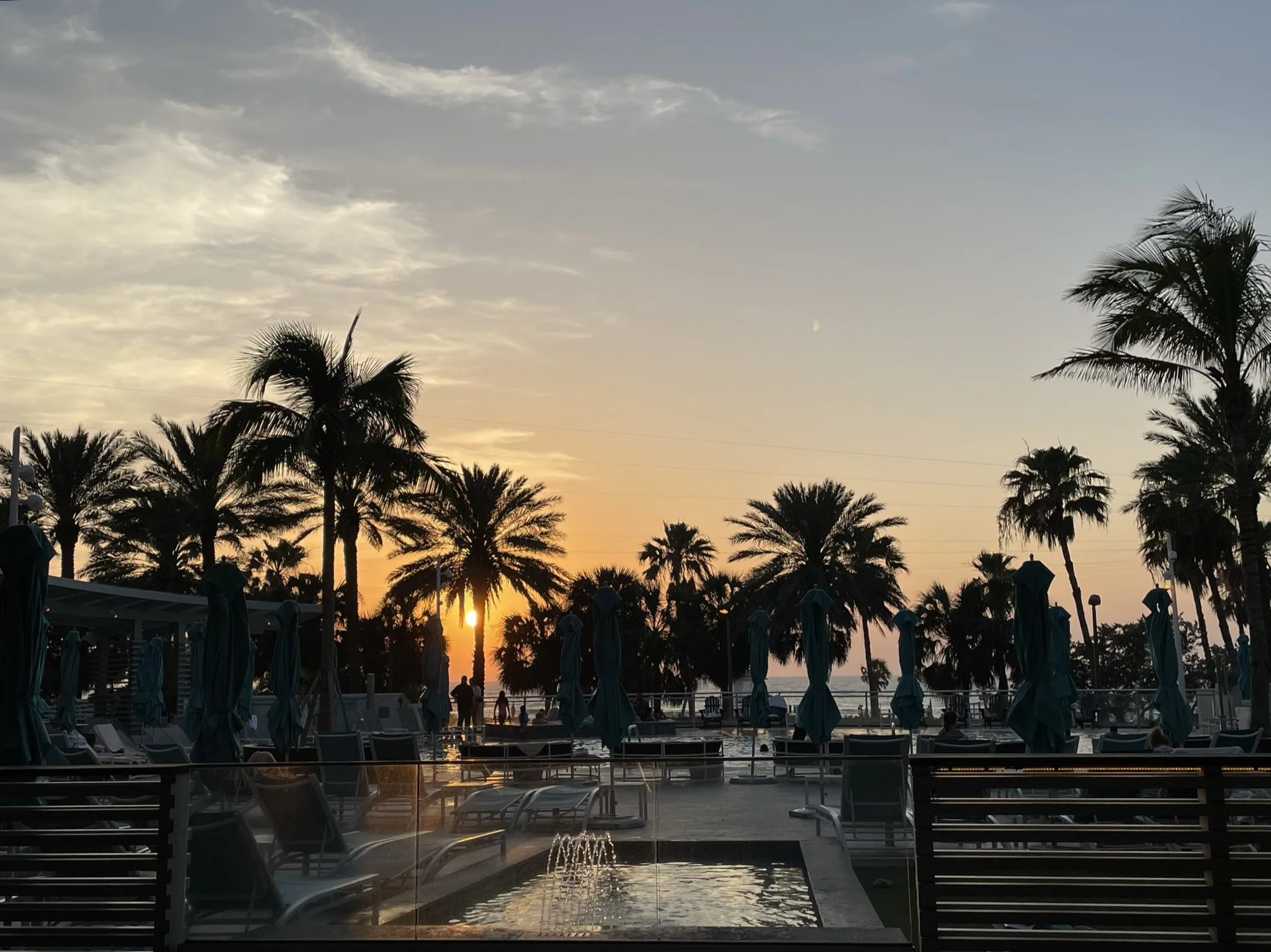 Pool at Sunset, Wyndham Grand, Clearwater Beach, FL