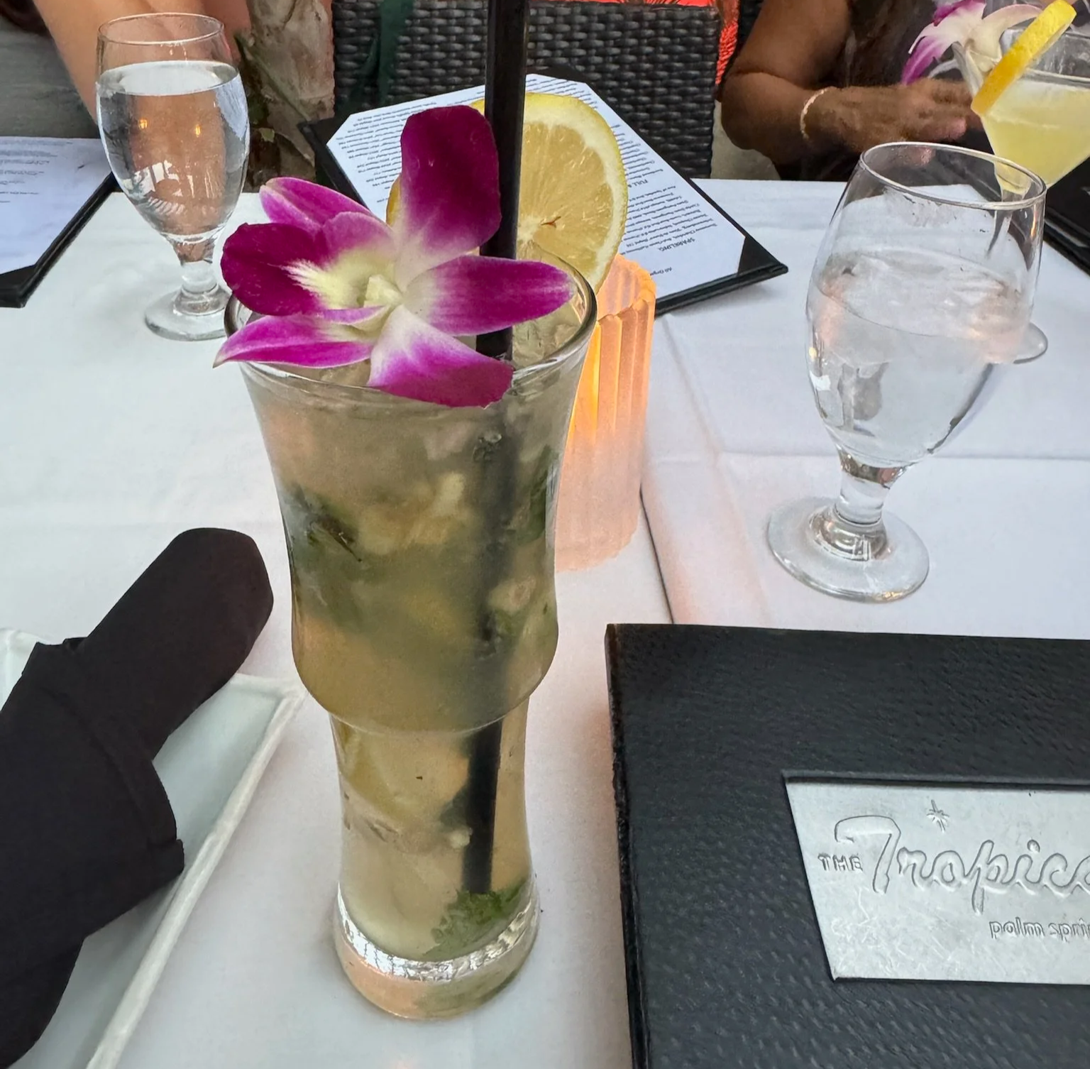 Cocktail at Tropicale in Palm Springs.