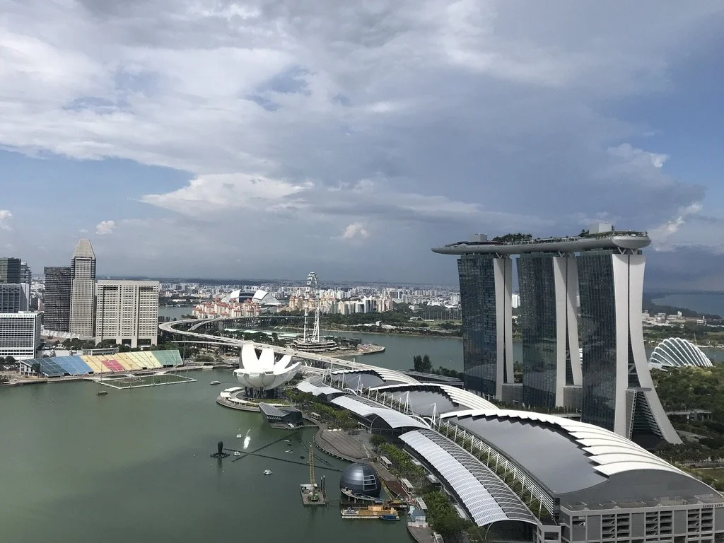 View from LeVeL33, The World's Highest Urban Microbrewery, Singapore