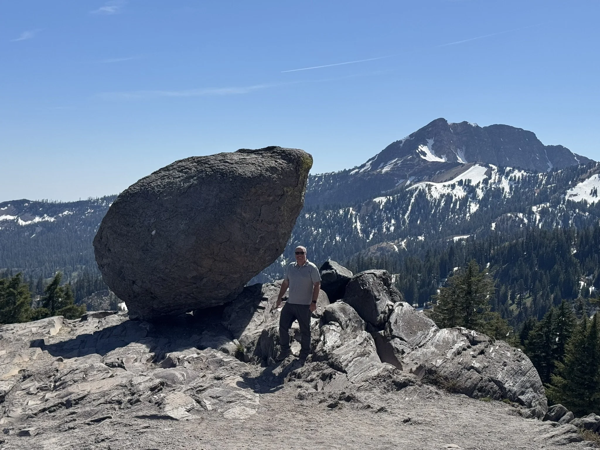 Lassen Peak and Frozen Lake Helen, Lassen Volcanic National Park