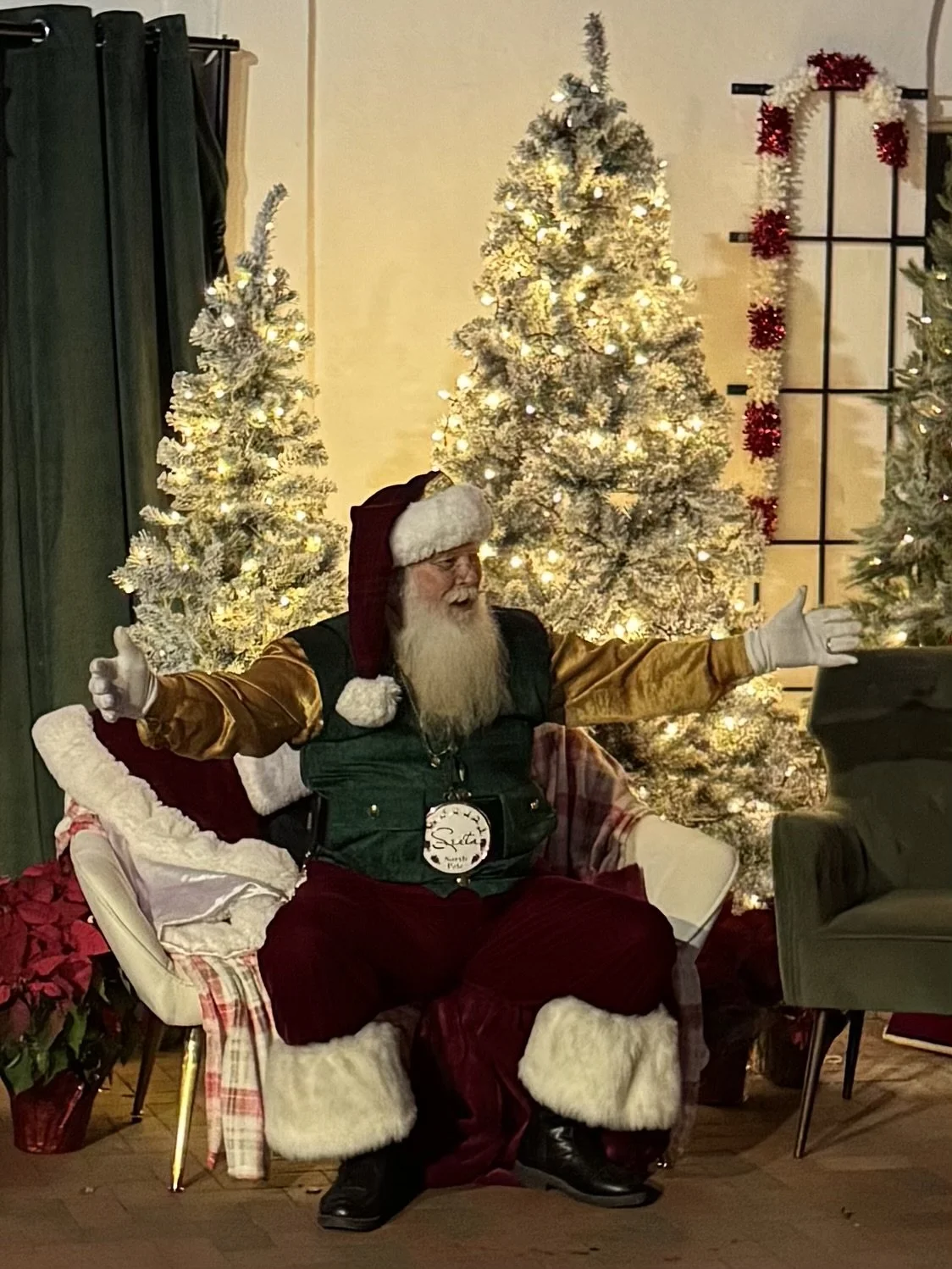 Santa Claus, December First Friday, Crystal River, Florida