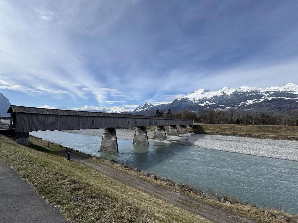 Alte Rheinbrücke and the Alps