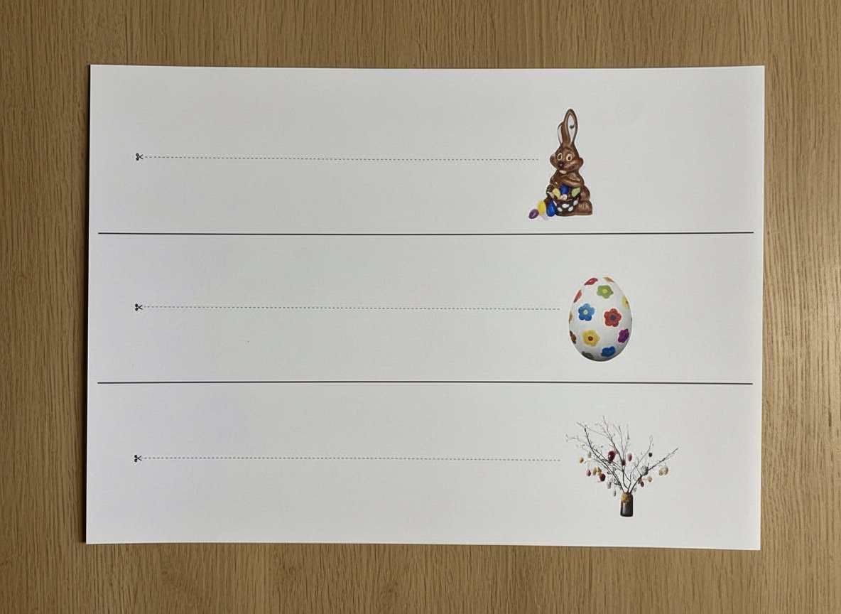 Ostern | Schneiden lernen | ab 4 Jahren | Montessori inspiriert