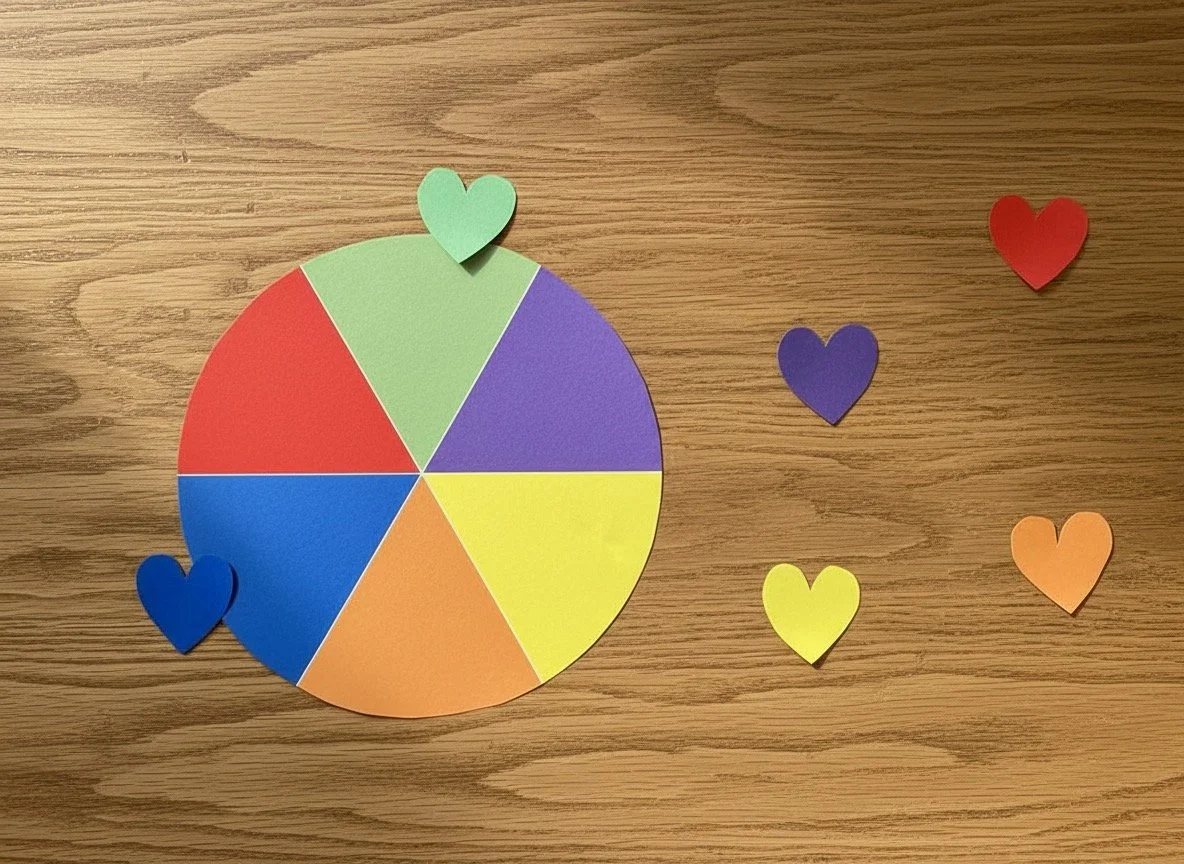 Herze | Farben zuordnen | ab 2 Jahren | Montessori inspiriert