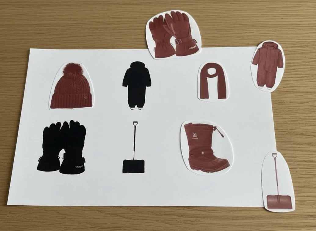 Winter | Schattenbilder erkennen | ab 2 Jahren | Montessori inspiriert