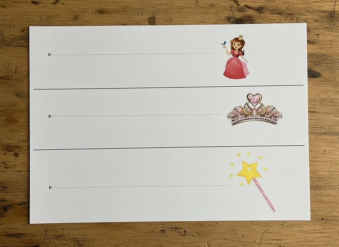 Schneiden lernen | Prinzessinnen | ab 4 Jahren | Montessori inspiriert