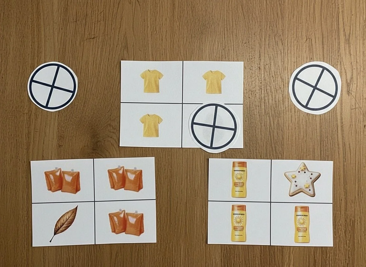 Sommer | Was passt nicht dazu | ab 2 Jahren | Montessori inspiriert