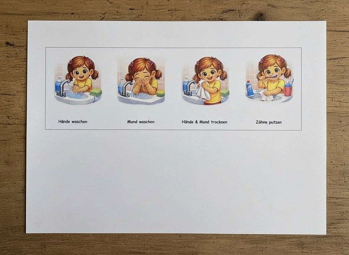 Was machen Mädchen nach dem Essen?