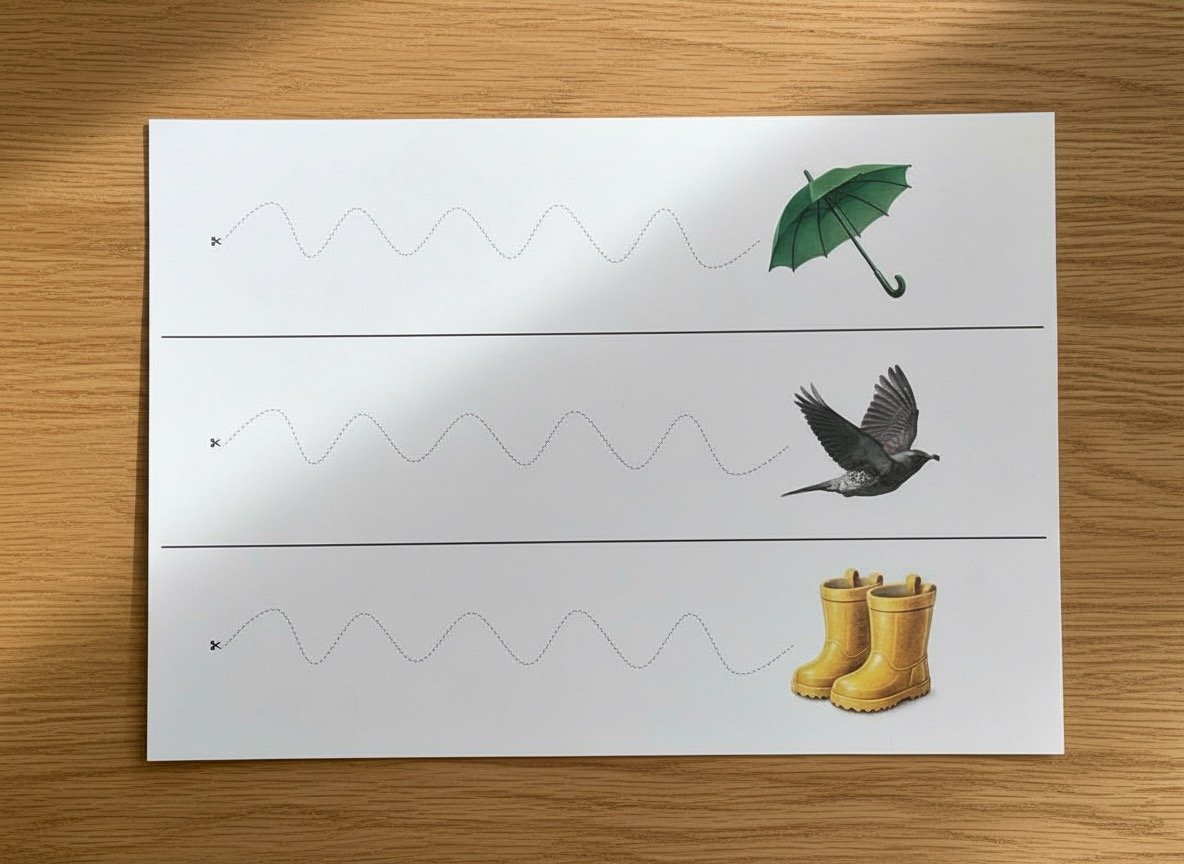 Frühling | Schneiden lernen | ab 4 Jahren | Montessori inspiriert