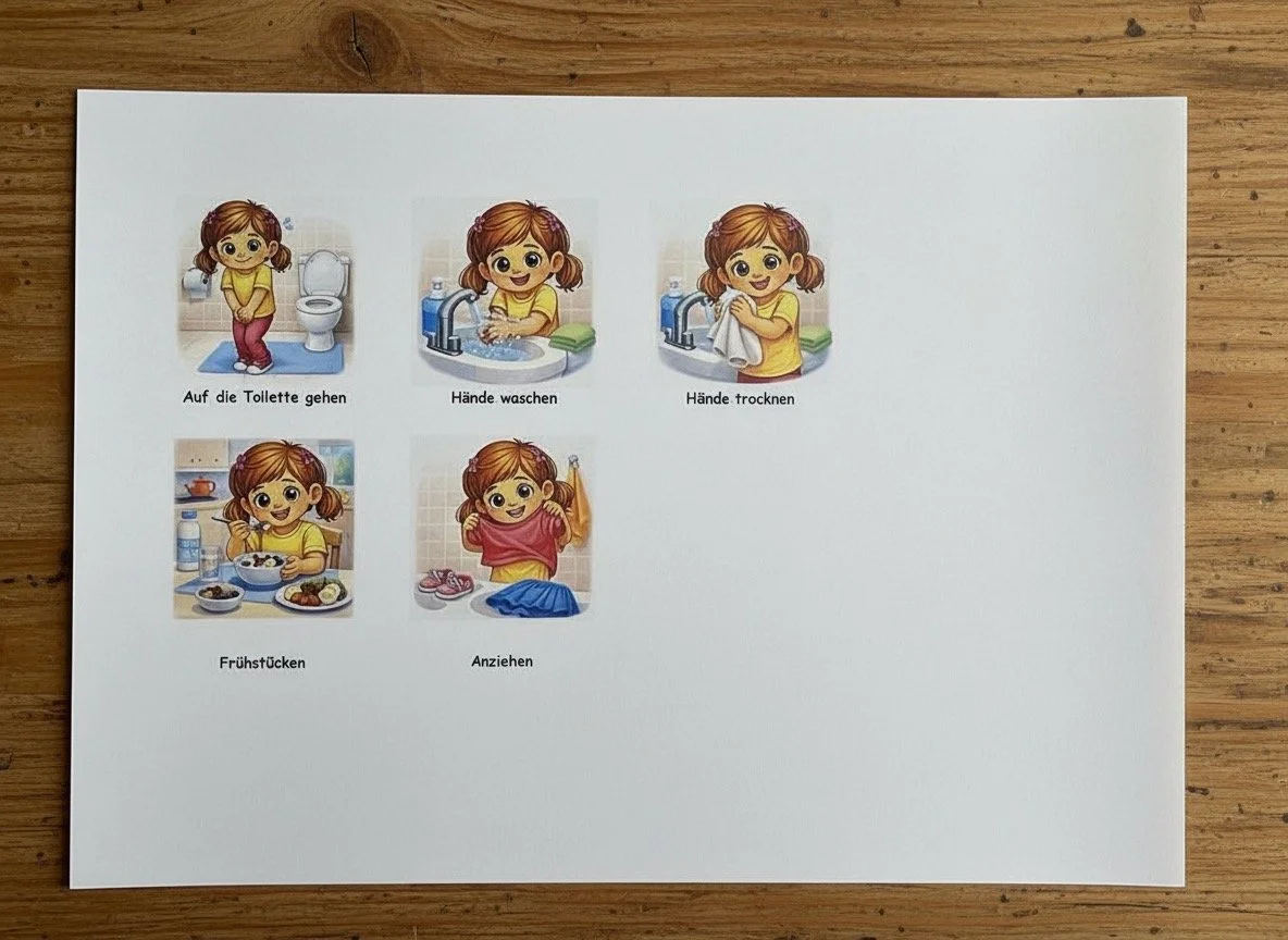 Morgenroutine Mädchen