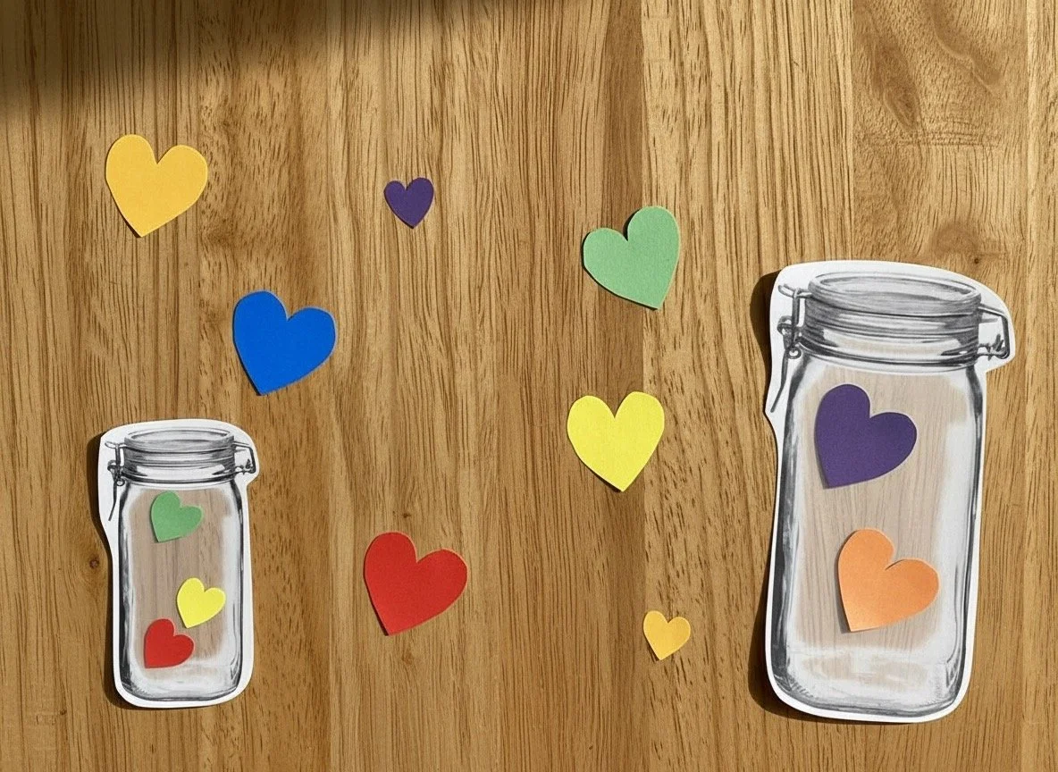 Herze | Gross oder klein? | ab 2 Jahren | Montessori inspiriert