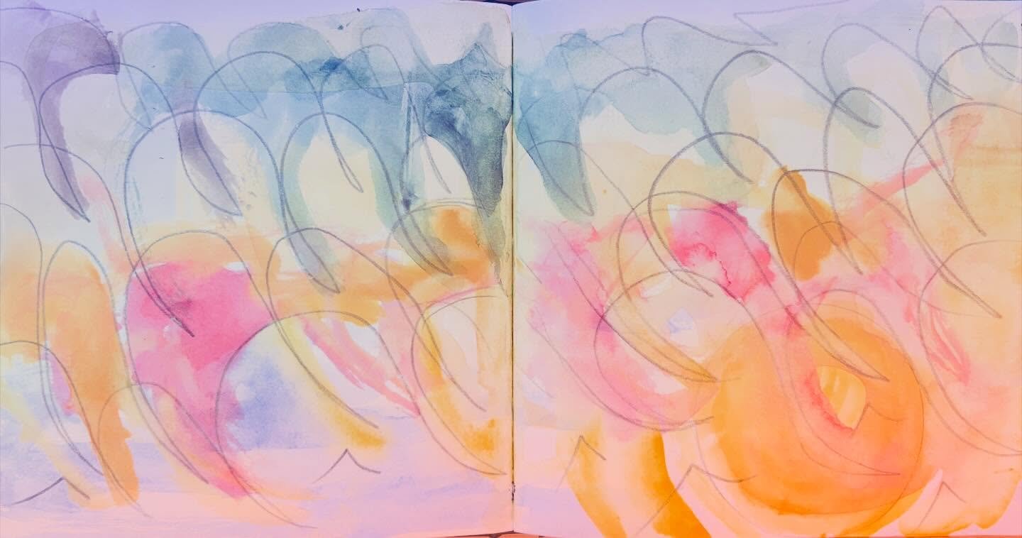 Planning a movement and mark making workshop #intuivemovement #intutiveart #mindfulartclass #mindfulmovement