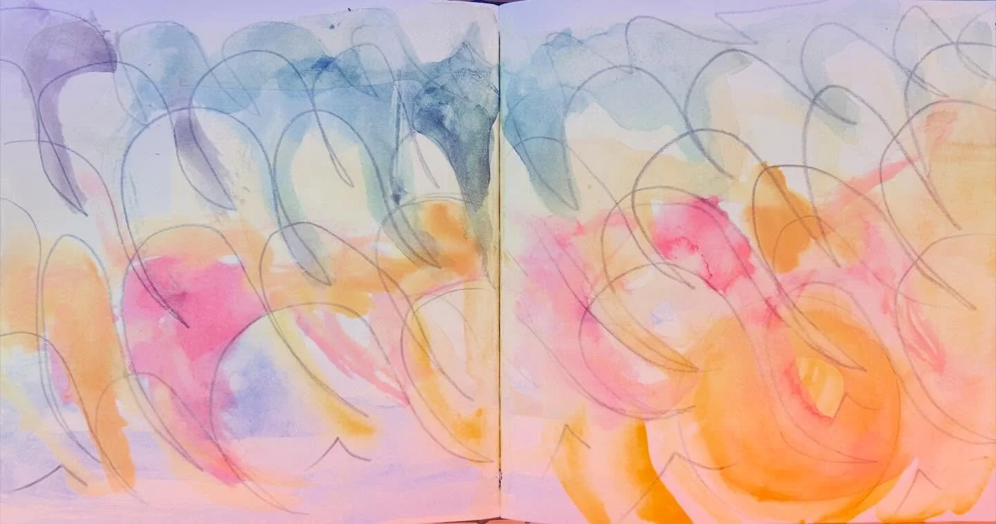 Planning a movement and mark making workshop #intuivemovement #intutiveart #mindfulartclass #mindfulmovement