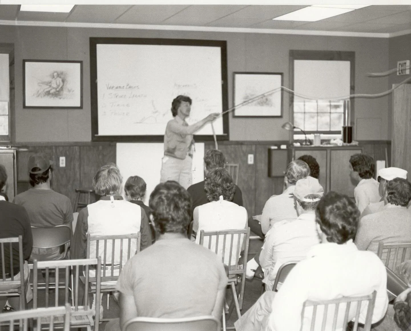 Years pass, but traditions don&rsquo;t. Thank you to @flyfishmuseum for this incredible image. Pictured here is our founder Joan Wulff hard at work teaching a class of eager students. 

#FlyFishing #AMFF #JoanWulff #WulffSchool #LearnToFish