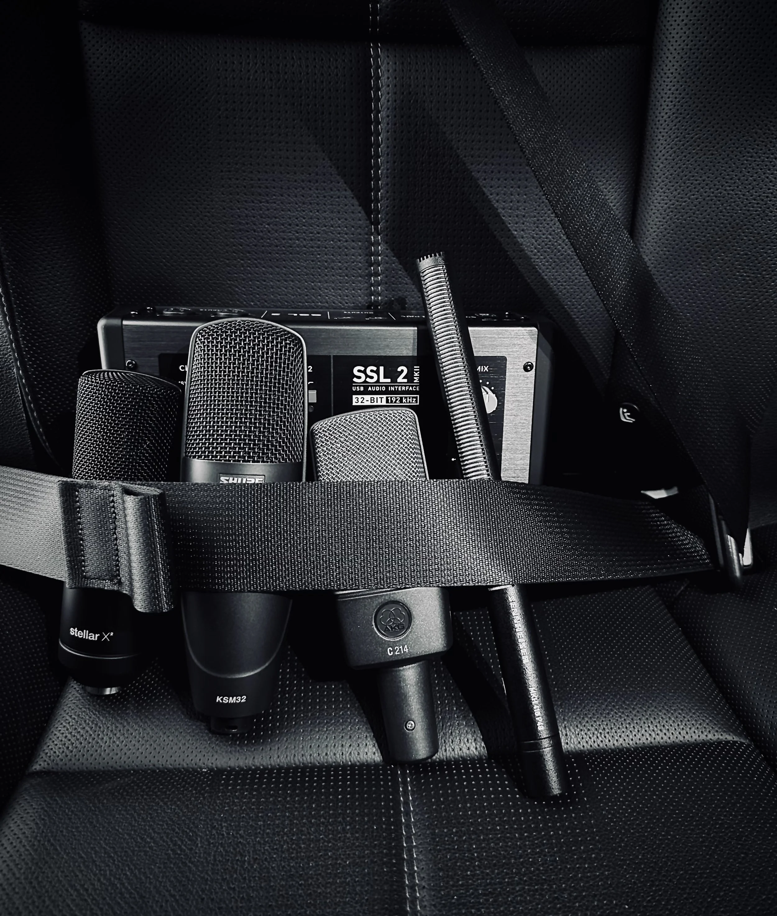 Sennheiser MKH 416, Shure KSM32, LCT 540, Stellar X2, Roswell mini k87