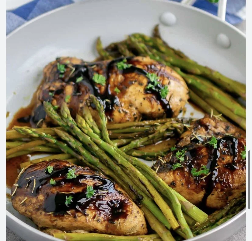 Balsamic Chicken and Asparagus
