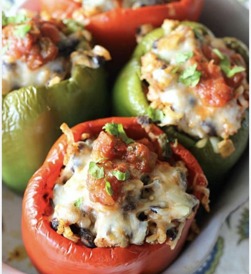 Black Beans Stuffed Peppers