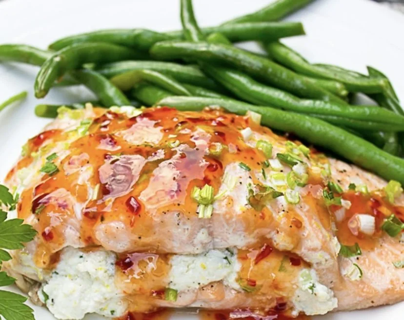 Stuffed Lemon Ricotta Salmon