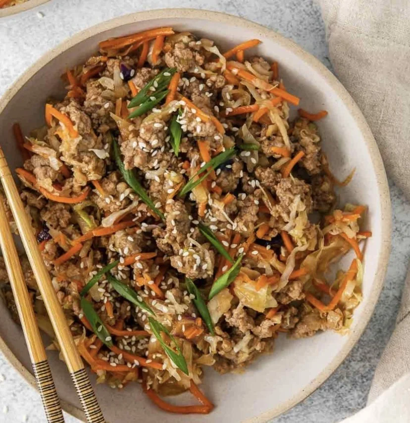 Deconstructed Egg Roll in a Bowl