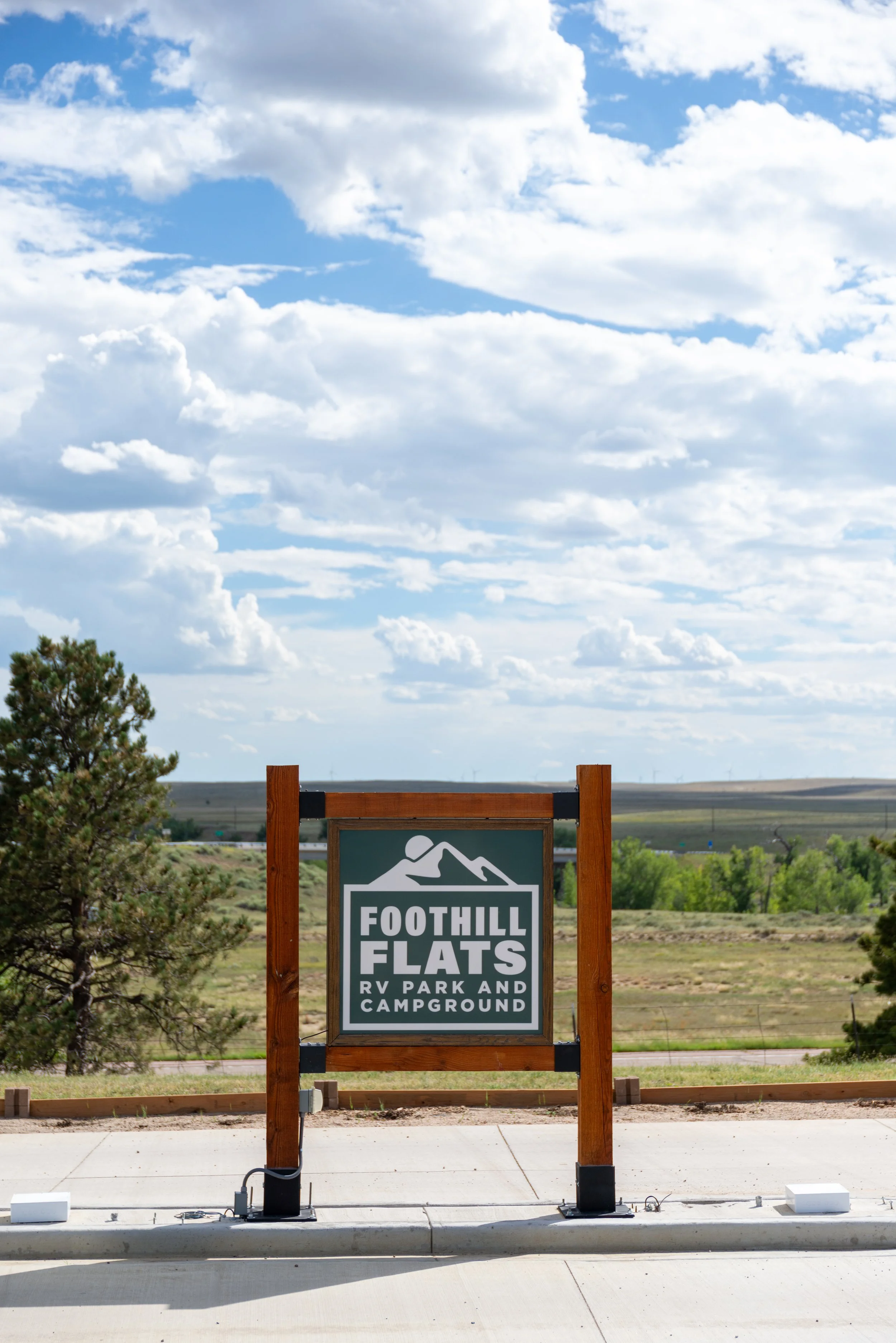 entrance sign