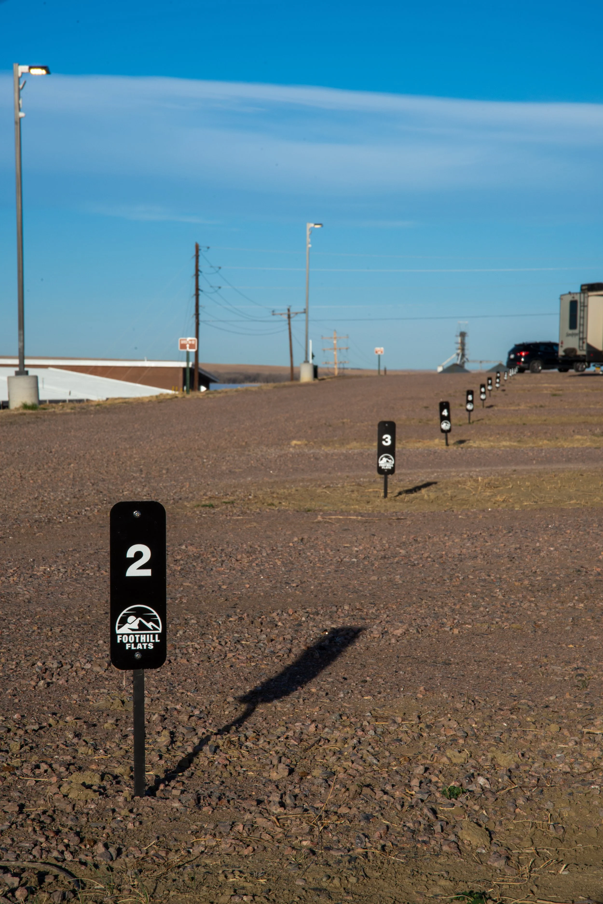 view of site number signs