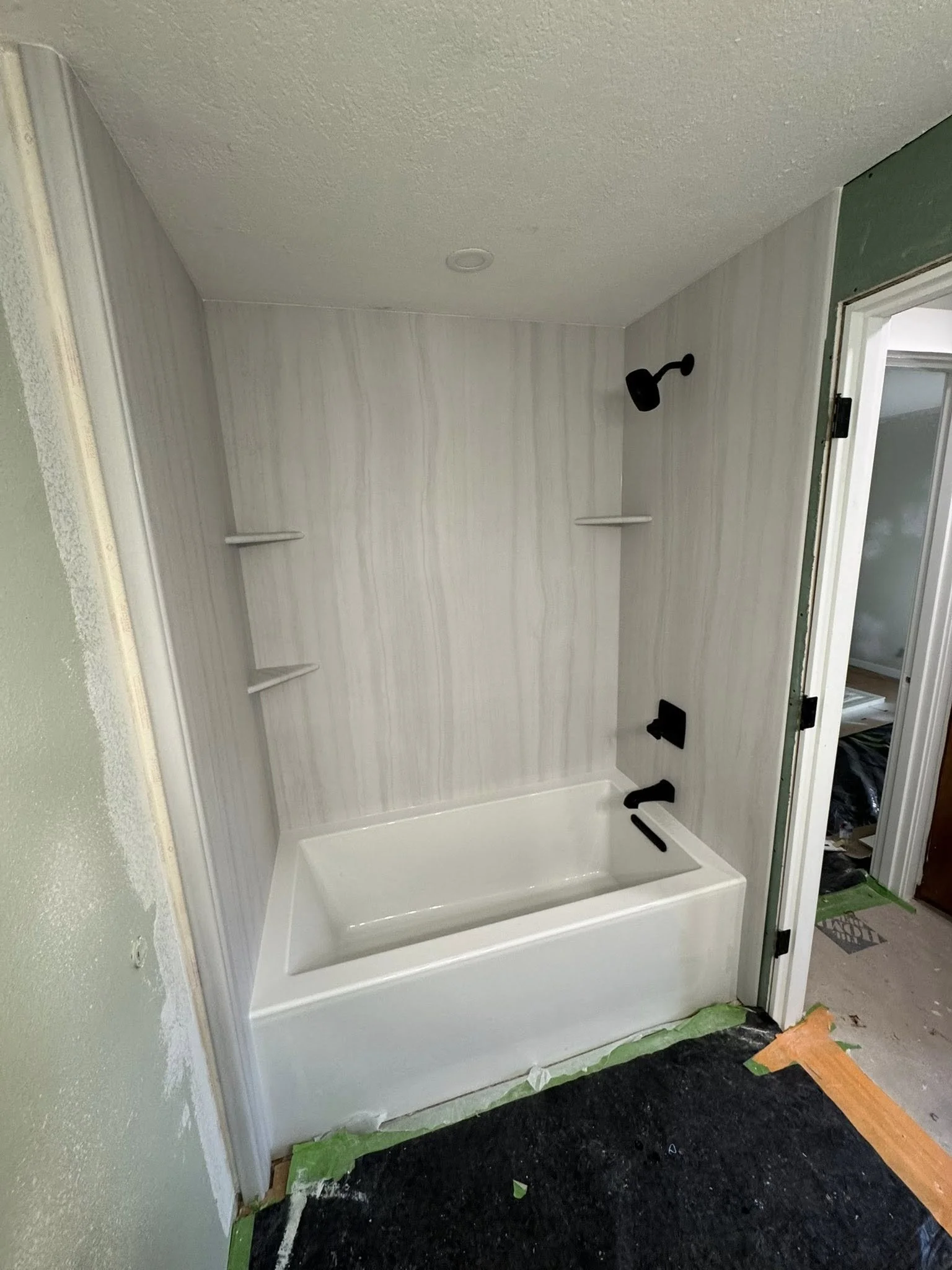 New Shower inserted 