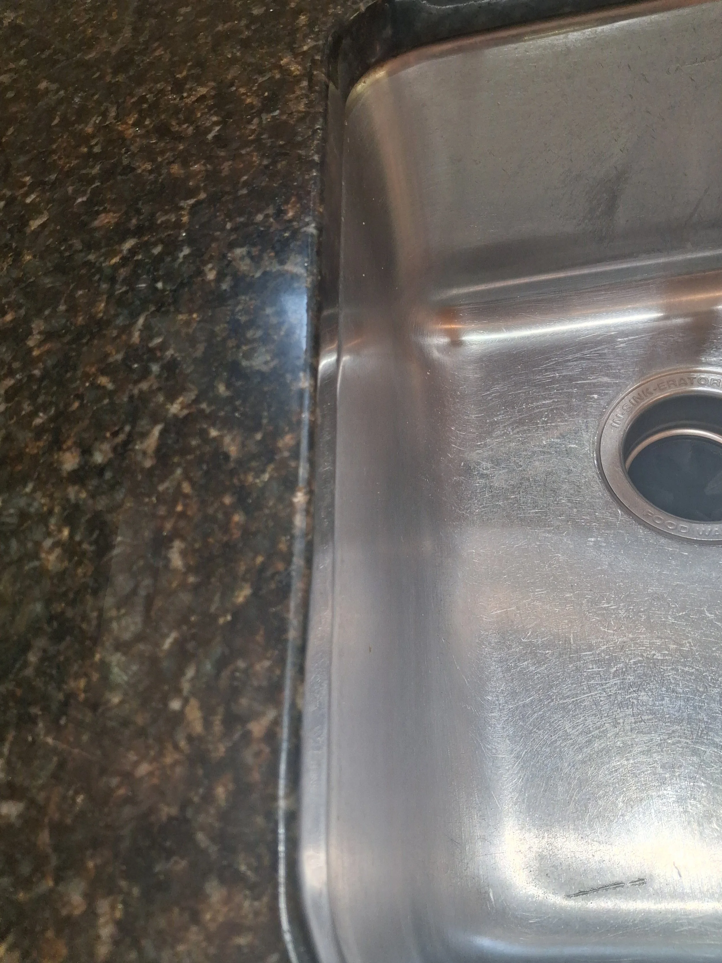 Chips on the sink radius that need repaired.
