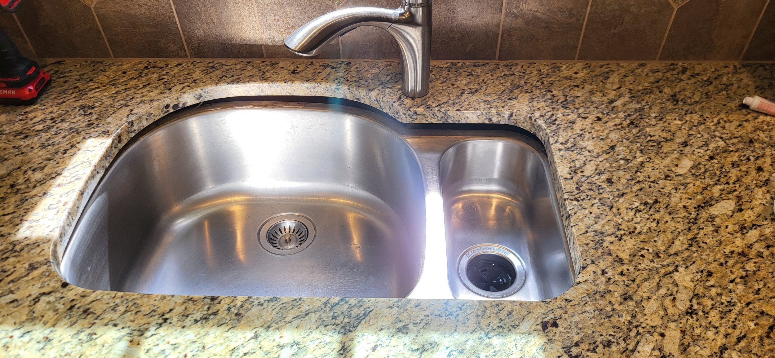Fallen sink.