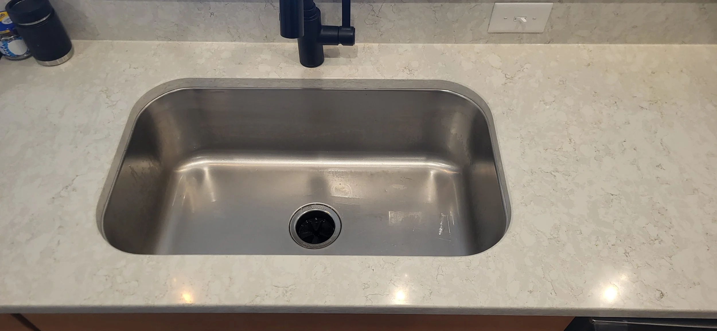 The sink pulled up and repaired.