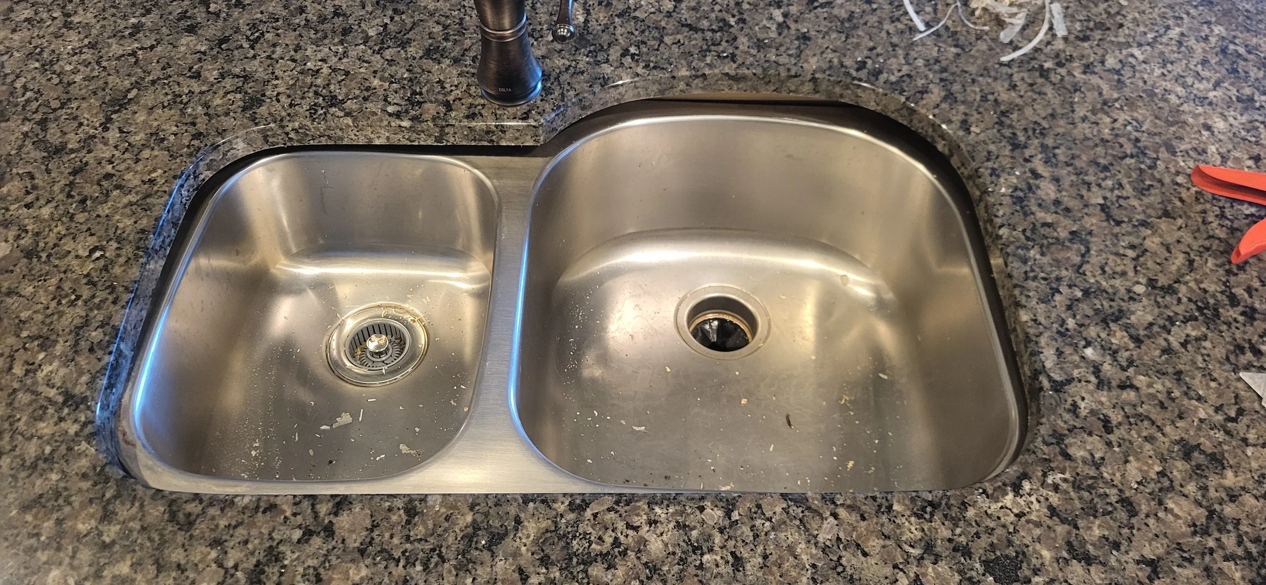 Fallen sink.