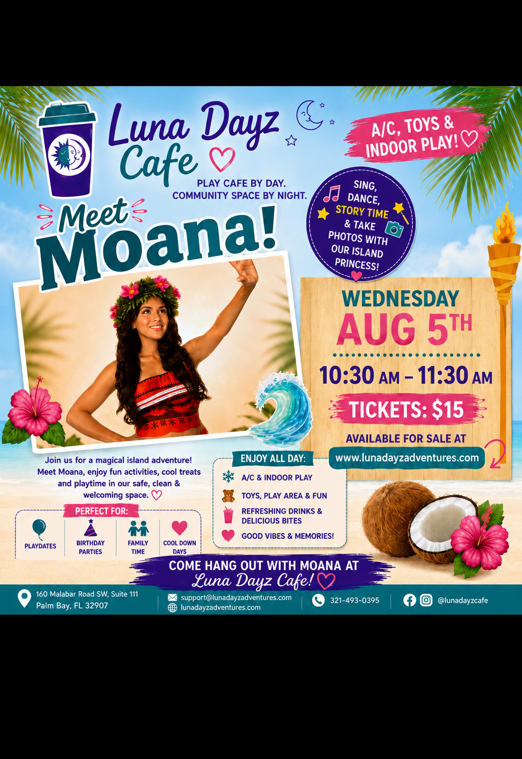 Aloha Moana! At Luna Dayz Cafe
