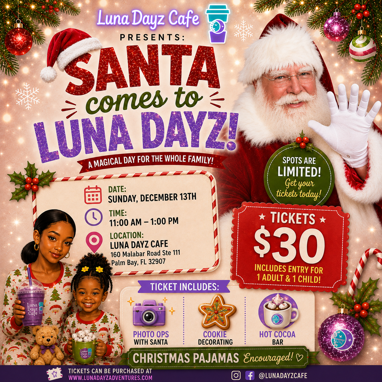 Santa comes to Luna Dayz!