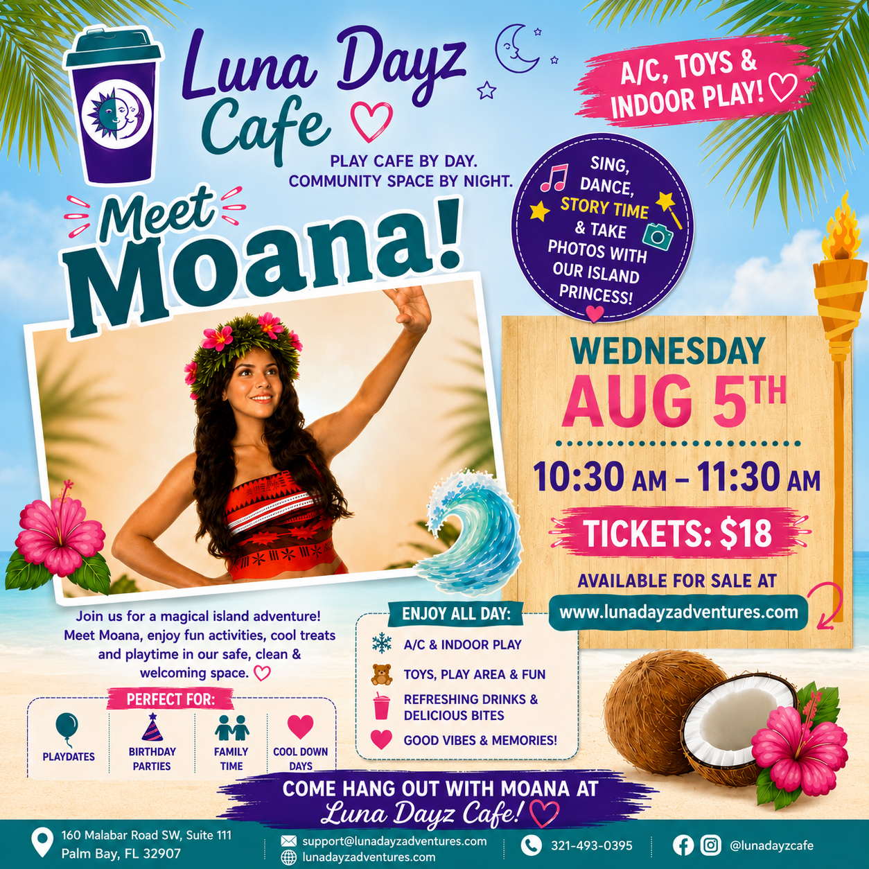 Aloha Moana! At Luna Dayz Cafe