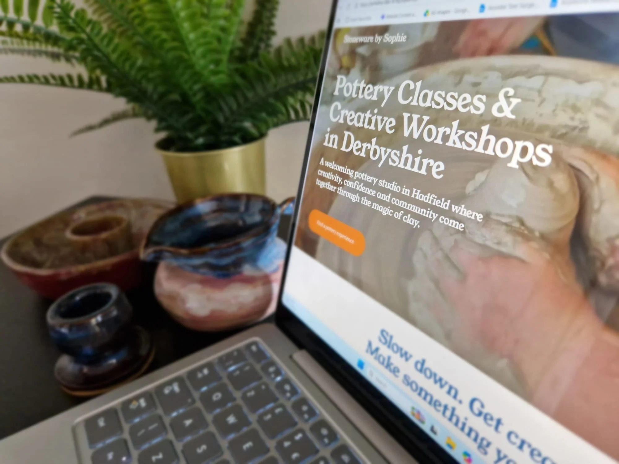 Small business website designed by Joanne Pearce of Her Handmade Hustle