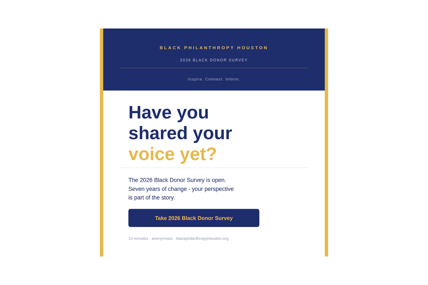 Black Donor Survey