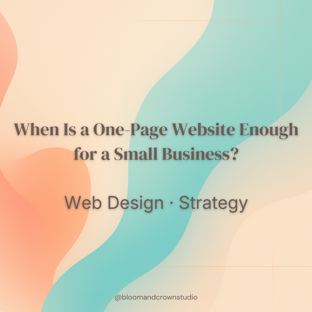 When Is a One-Page Website Enough for a Small Business?