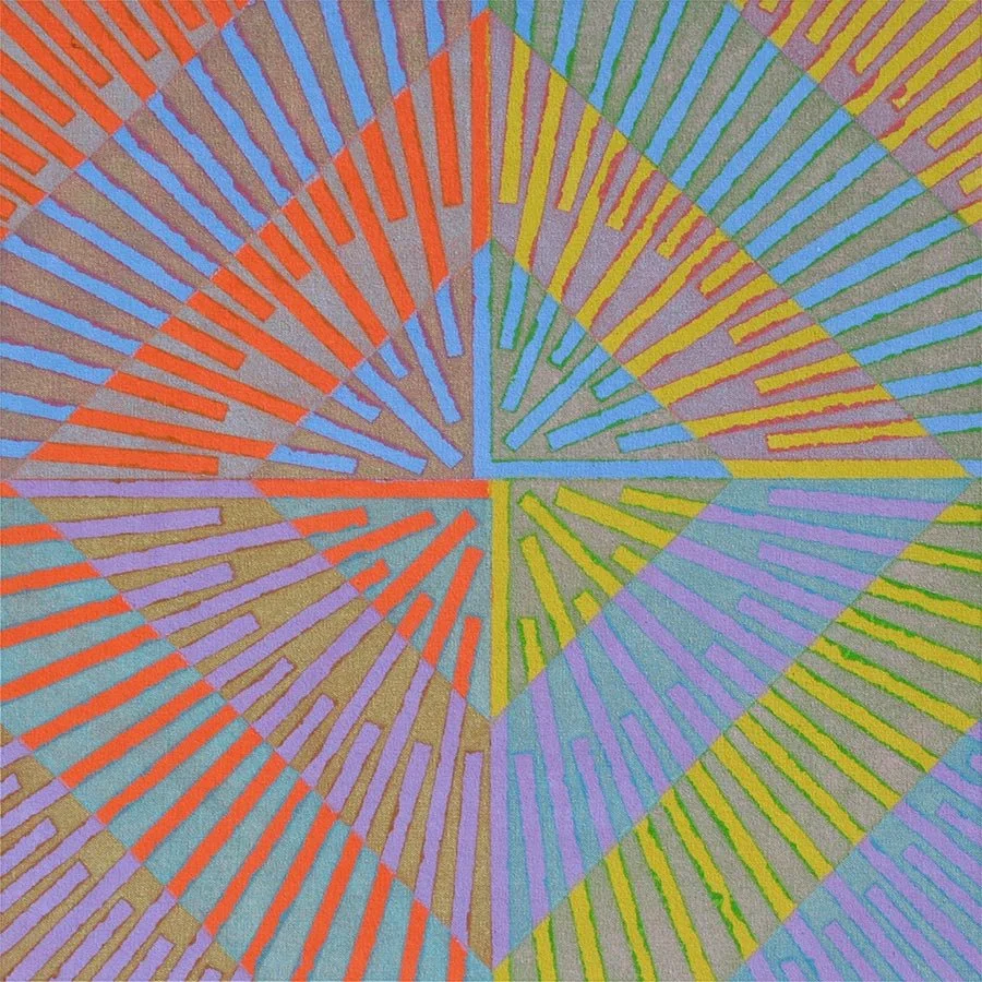 Geo-Stripe   -  18 x 18
