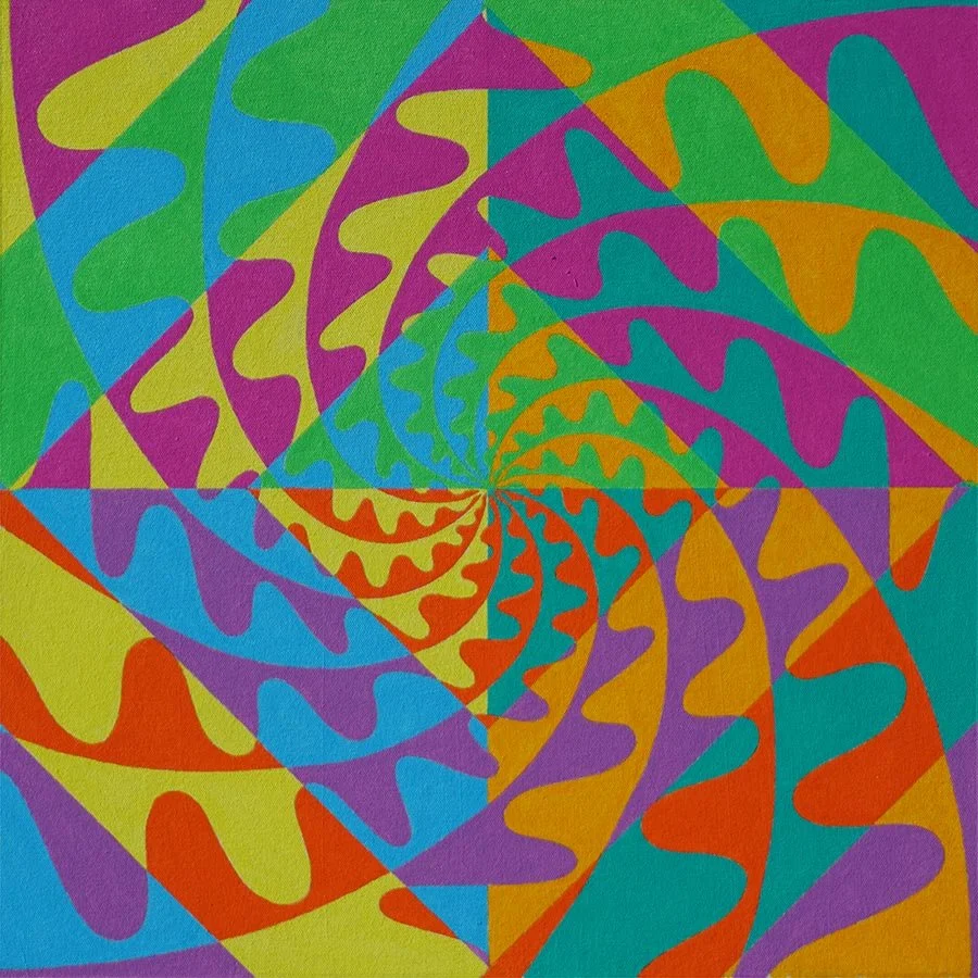 Geo-Spiral   -  18 x 18