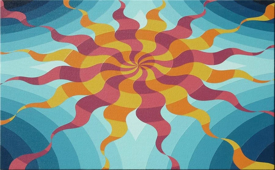 Spiral Sun -  18.5" x 30"