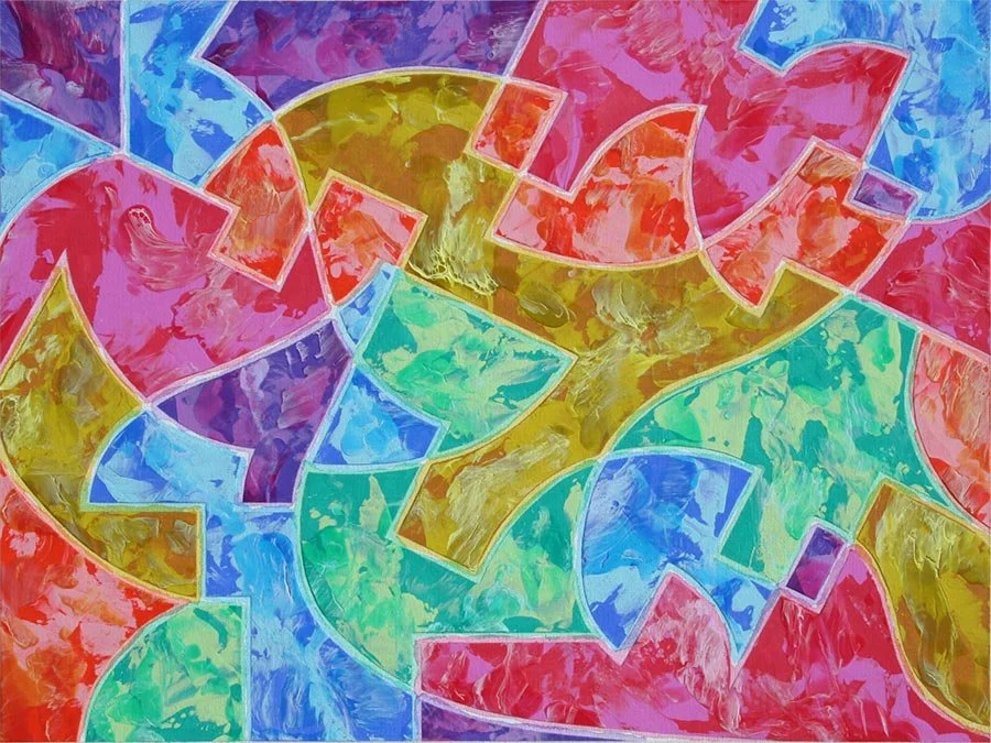 Protractor Smear  -  18" x 24"