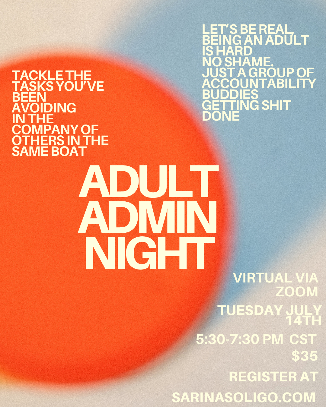 Adult Admin Night