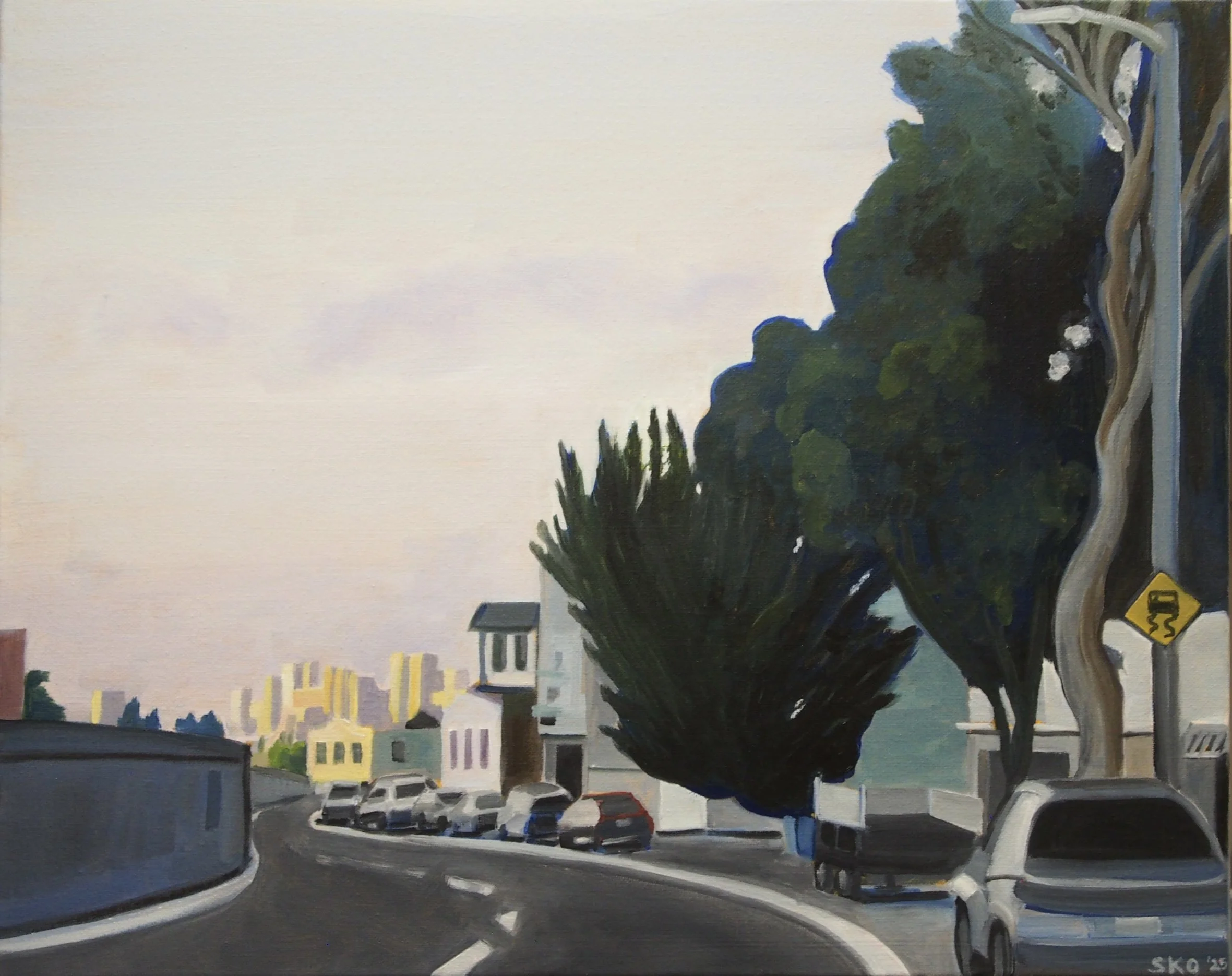 “Upper Market.” 16”x20”. Oil on canvas. 2025