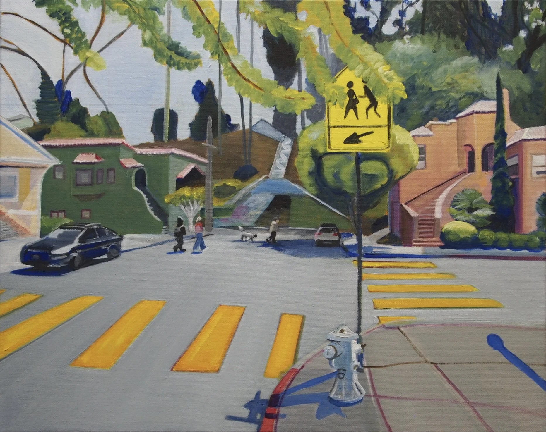 “Paradise and Burnside.” 16”x20”. Oil on canvas. 2025