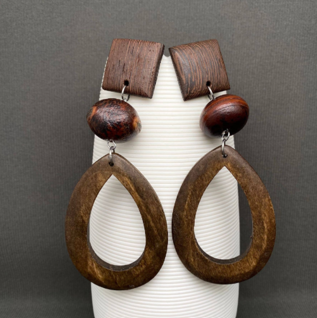 Wooden Geometric Shape Earrings.png